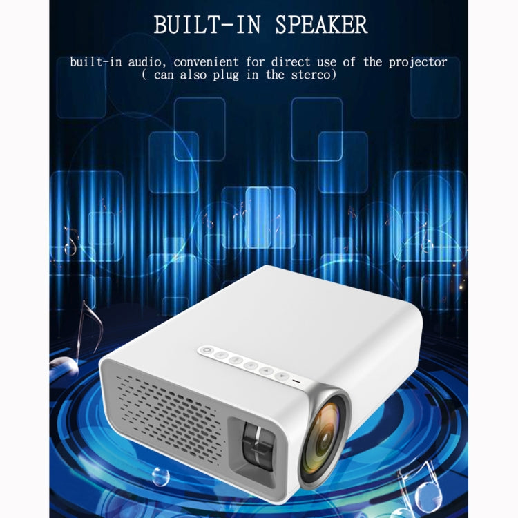 YG520 800x480 1800LM Mini LED Projector Home Theater, Support HDMI & AV & SD & USB & VGA, Mobile Phone Version