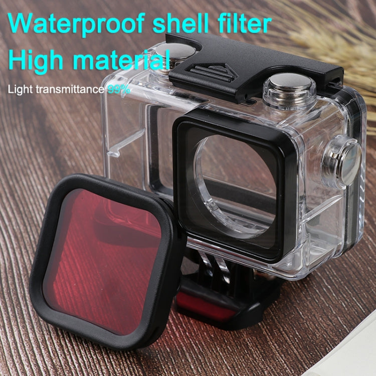 For DJI Osmo Action 1 Underwater Waterproof Housing Diving Case Kits with Pink / Red / Purple Lens Filter My Store