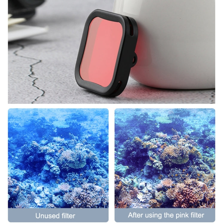 For DJI Osmo Action 1 Underwater Waterproof Housing Diving Case Kits with Pink / Red / Purple Lens Filter My Store