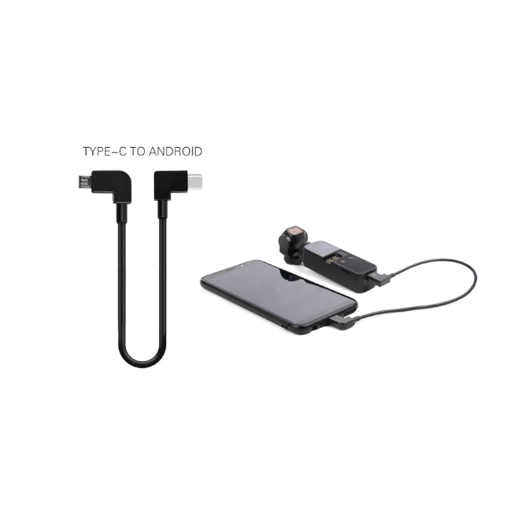 Sunnylife 30cm USB-C / Type-C to Micro USB Converting Connector Data Cable for  DJI OSMO Pocket My Store