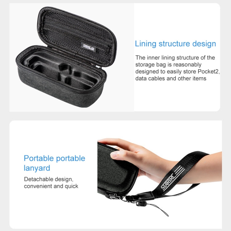 STARTRC Portable Carrying Dacron Hard Case Body Storage Bag for DJI OSMO Pocket  / OSMO Pocket 2