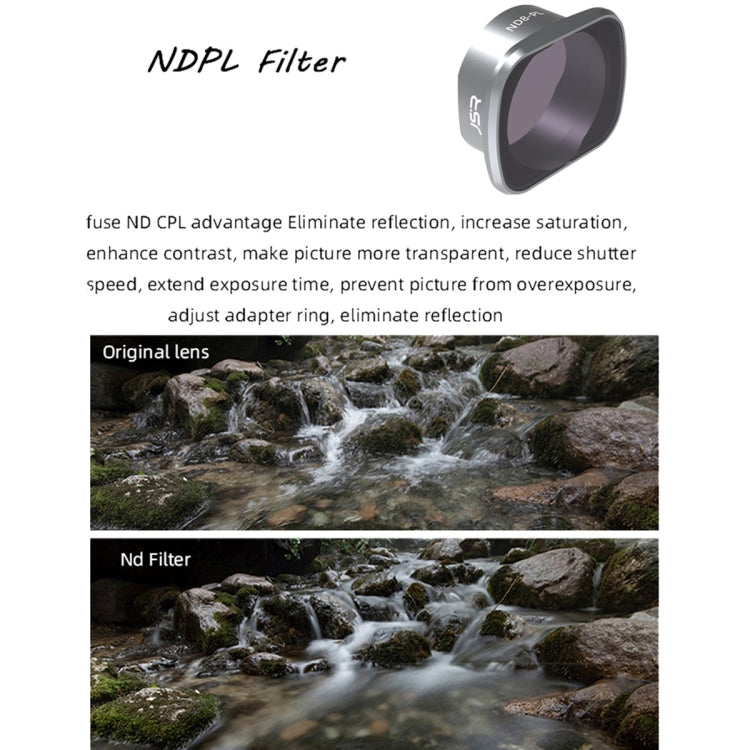 JSR KS ND16PL Lens Filter for DJI FPV, Aluminum Alloy Frame My Store