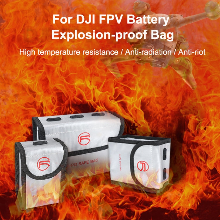 RCSTQ for DJI FPV Combo Battery Li-Po Safe Explosion-proof Storage Bag