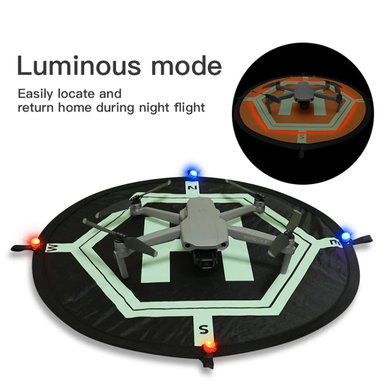 RCGEEK 55cm Round Portable Parking Apron Foldable Landing Pad with Night Light for DJI Mavic Mini / Air 2S / FPV My Store