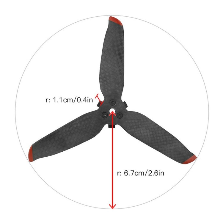 RCSTQ 2 Pairs Carbon Fiber Quick-release Propellers for DJI FPV My Store