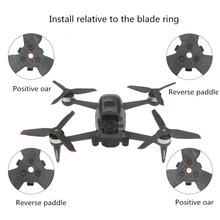 RCSTQ 2 Pairs Carbon Fiber Quick-release Propellers for DJI FPV My Store