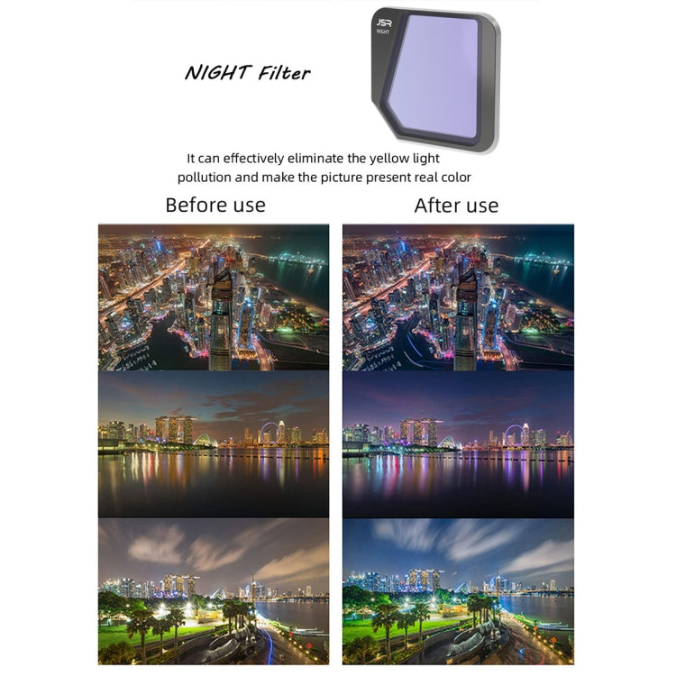 JSR Drone NIGHT Light Pollution Reduction Lens Filter for DJI Mavic 3