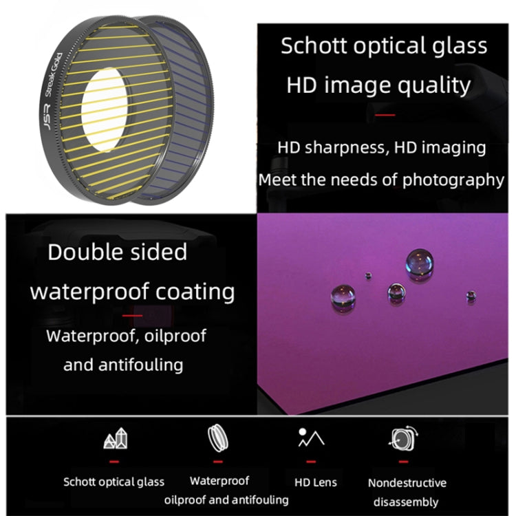 JSR Streak Drawing Lens Filter For DJI Osmo Action 3