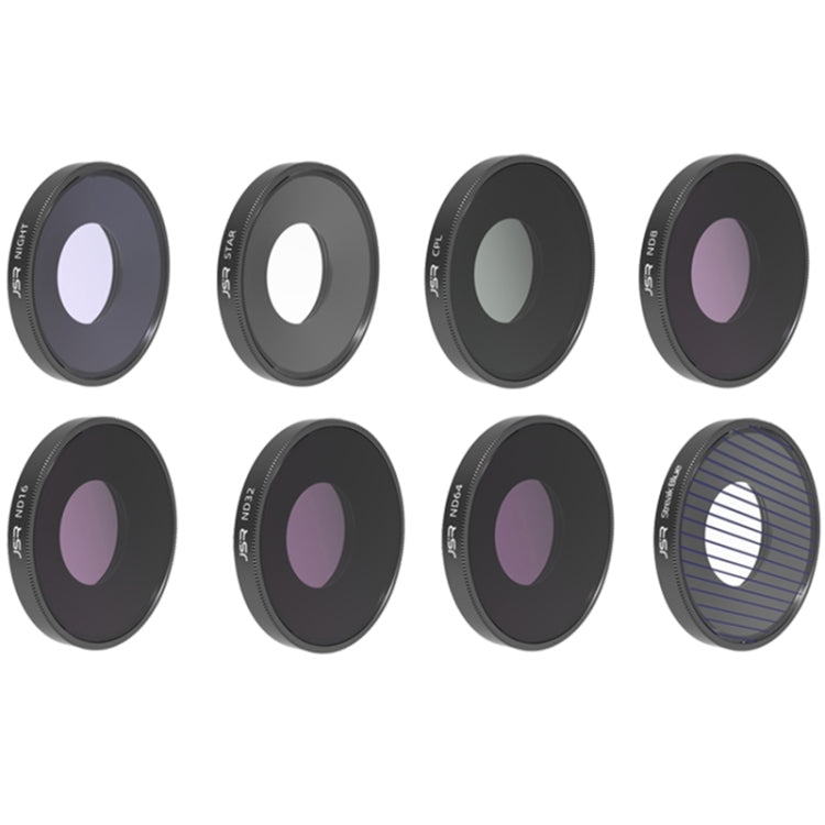 JSR 8 in 1 Streak Blue CPL ND8 ND16 ND32 ND64 STAR NIGHT Lens Filter For DJI Osmo Action 3 My Store