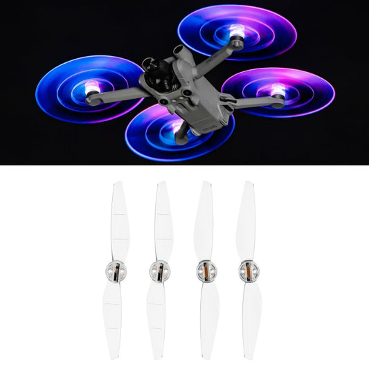 For DJI Mavic Mini 3 Pro STARTRC 2 Pairs Color LED Flash Lamp Low Noise Propellers