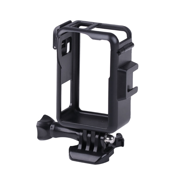 For DJI Osmo Action 3 Vertical Plastic Protective Frame Cage with Cold Shoes