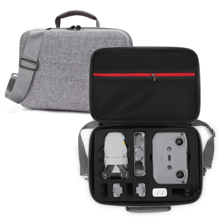 For DJI Mini 2 SE Grey Shockproof Carrying Hard Case Shoulder Bag, Size: 29 x 19.5 x 12.5cm