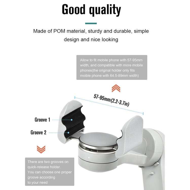 For DJI OM4 STARTRC Handheld Gimbal Quick Release Magnetic Buckle Clamp Expansion Bracket My Store