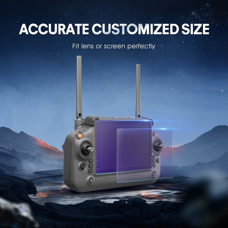 For DJI RC Plus with Screen STARTRC 2pcs Frosted Purple Eye Protection Explosion-proof Tempered Glass Film My Store