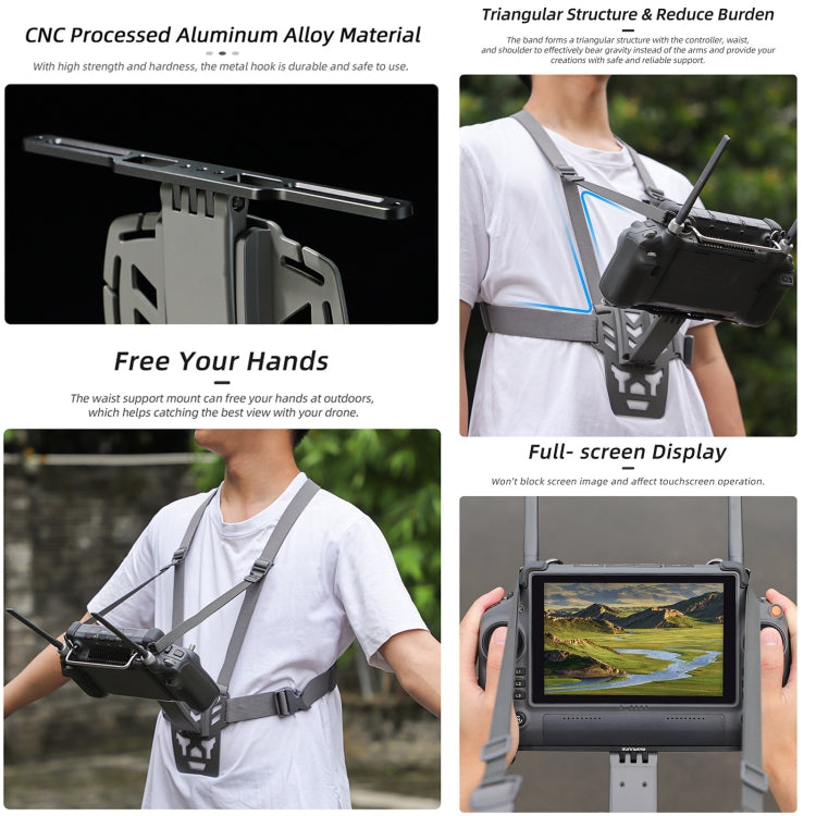 For DJI RC Plus Sunnylife Remote Control Waist Support Bracket Chest Strap My Store