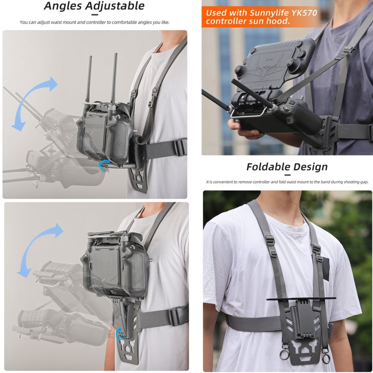 For DJI RC Plus Sunnylife Remote Control Waist Support Bracket Chest Strap My Store