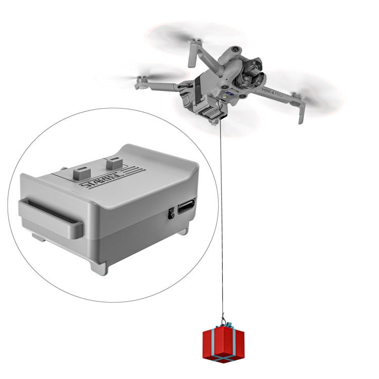 For DJI Mini 4 Pro STARTRC Magnetic Air-Dropping System Thrower Parabolic Bracket