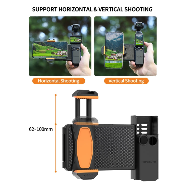 For DJI OSMO Pocket 3 Sunnylife OP3-AD744 Expanded Phone Clamp Holder with Storage Case My Store