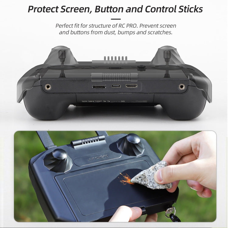 For DJI RC Pro Sunnylife 2 in 1 Controller Protector Sun Hood Screen Guard Monitor Sunshade Cover My Store