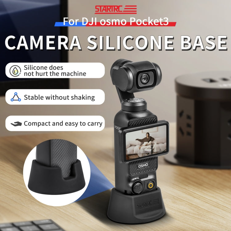 For DJI Osmo Pocket 3 STARTRC Silicone Desktop Base Bracket My Store