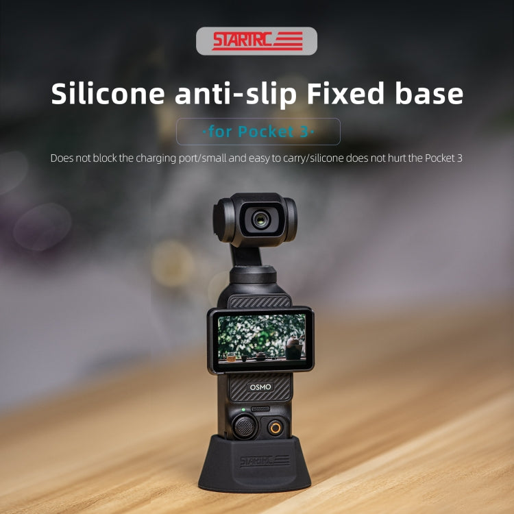 For DJI Osmo Pocket 3 STARTRC Silicone Desktop Base Bracket My Store