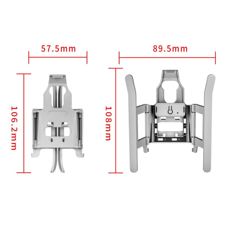 For DJI Mini 4 Pro STARTRC LED Light Folding Heightened Landing Gear Training Rack My Store