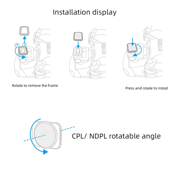 JSR Drone UV Lens Filter for DJI MAVIC Air 2