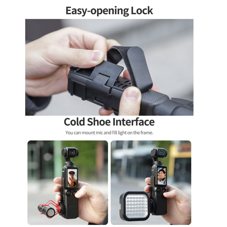 For DJI OSMO Pocket 3 Sunnylife Hand Band Protective Frame Cold Shoe Extension Handle Cover My Store