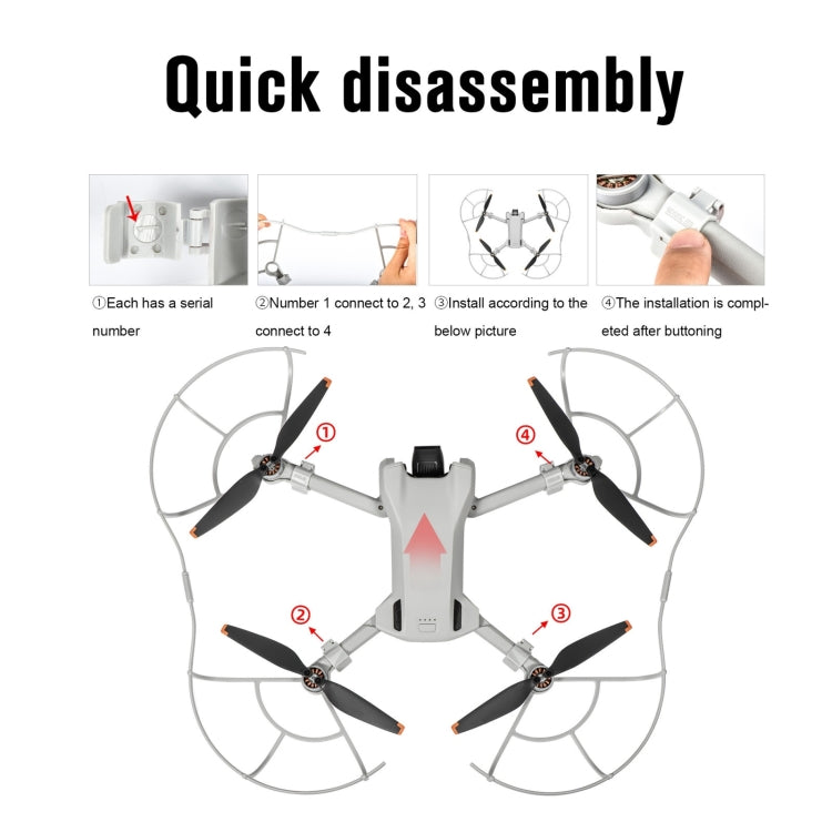 For DJI Mini 4 STARTRC Drone Propeller Protective Guard Anti-collision Ring My Store