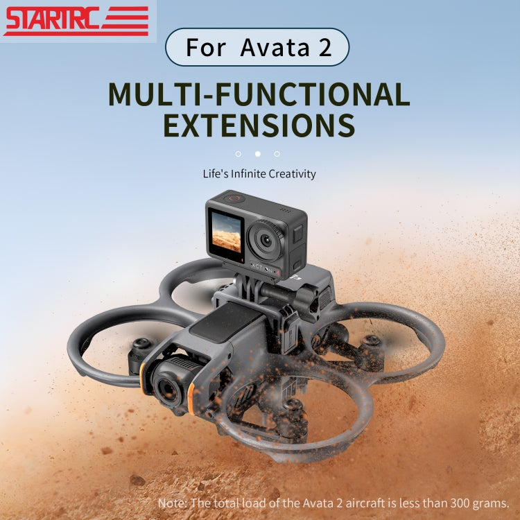 For DJI Avata 2 STARTRC Action Camera Holder Mount Drone Expansion Bracket My Store