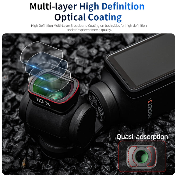 For DJI OSMO Pocket 3 STARTRC 10X Macro Lens Filter