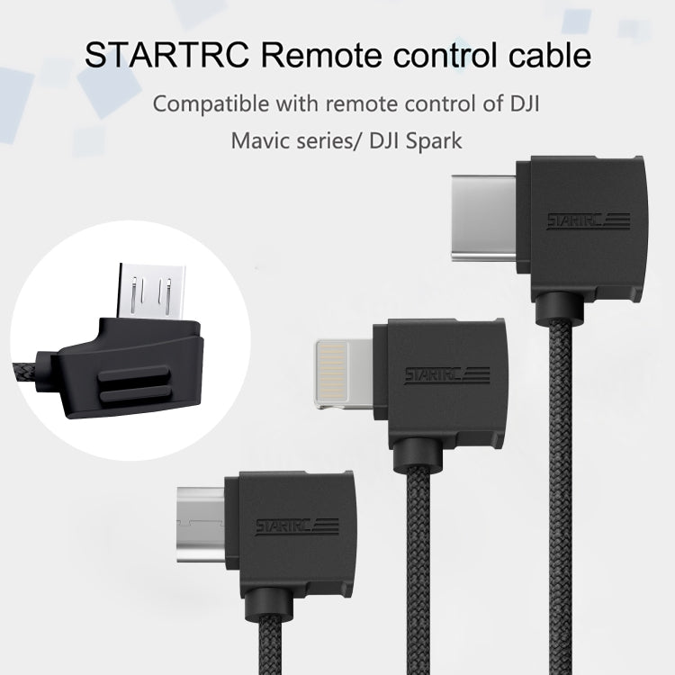 STARTRC 10cm Micro USB to Micro USB Converting Connector Data Cable for DJI Mavic Mini /  Air, Shark Remote Controller