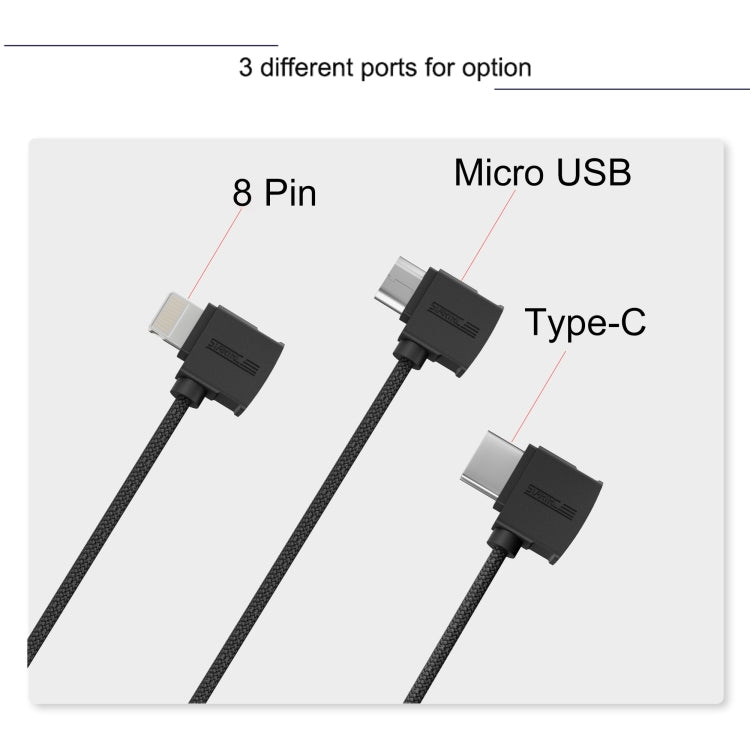 STARTRC 10cm Micro USB to Micro USB Converting Connector Data Cable for DJI Mavic Mini /  Air, Shark Remote Controller