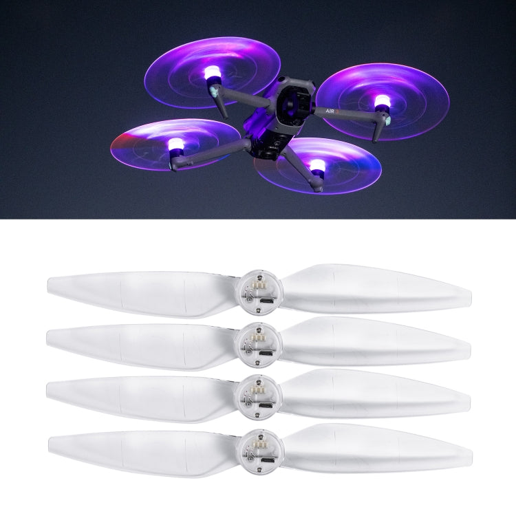 For DJI Air 3 STARTRC 2 Pairs Color LED Flash Lamp Low Noise Propellers My Store