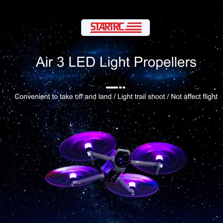 For DJI Air 3 STARTRC 2 Pairs Color LED Flash Lamp Low Noise Propellers My Store