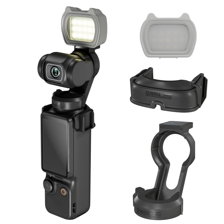 For DJI Pocket 3 STARTRC Cat-ears Magnetic Fill Light  with Holder Clip Kit