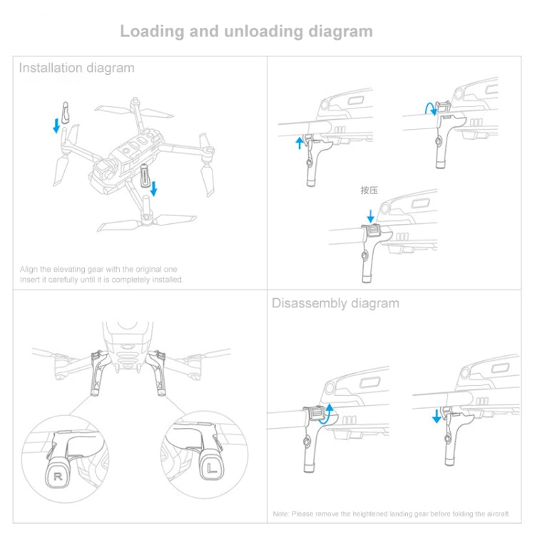 PGYTECH P-HA-037 Shock Absorption Landing High Stand for DJI Mavic 2 My Store