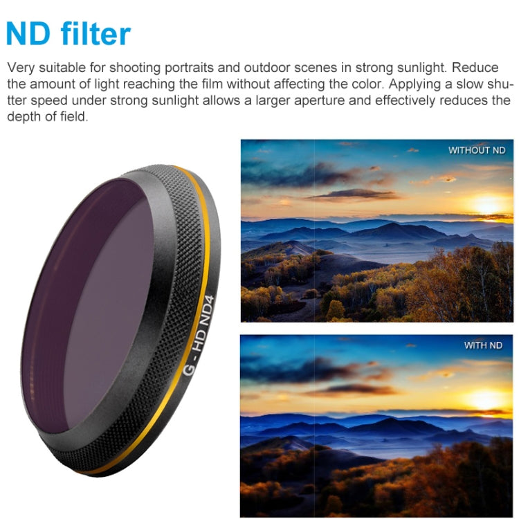 PGYTECH X4S-HD ND4 Gold-edge Lens Filter for DJI Inspire 2 / X4S Gimbal Camera Drone Accessories My Store