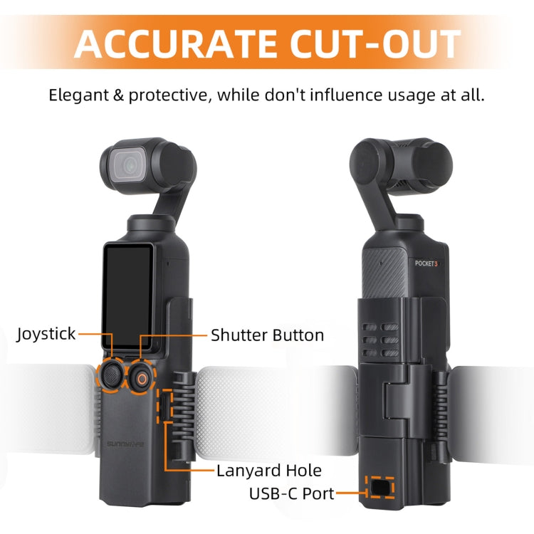 For DJI OSMO Pocket 3 Sunnylife ZJ756 Expanded Dual Phone Clamp Holder My Store