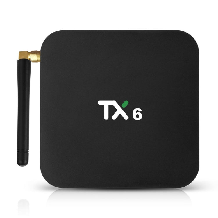 TX6 HD TV Box Media Player, Android 7.1 / 9.0 System, Allwinner H6, up to 1.5GHz, Quad-core ARM Cortex-A53, 2GB + 16GB, Support Bluetooth, WiFi, RJ45, US Plug