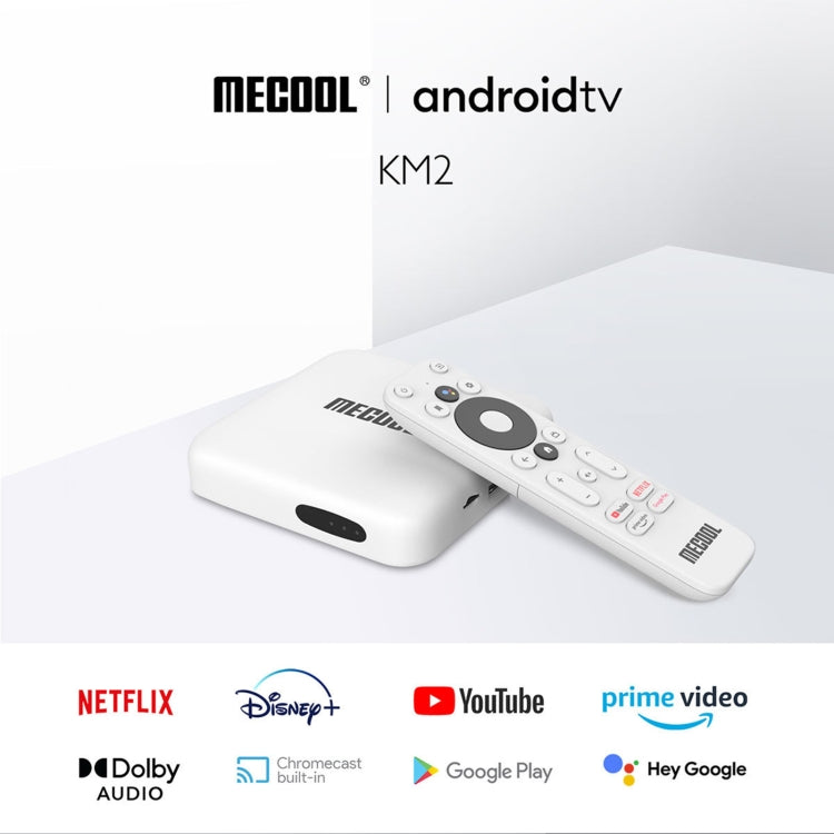 MECOOL KM2 4K Smart TV BOX Android 10.0 Media Player with Remote Control, Amlogic S905X2 Quad Core ARM Cortex A55, RAM: 2GB, ROM: 8GB, Support Bluetooth, HDMI, TF Card, US Plug My Store