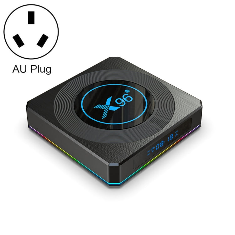 X96 X4 8K Smart TV BOX Android 11.0 Media Player with Remote Control, Amlogic S905X4 Quad Core ARM Cortex A55, RAM: 4GB, ROM: 64GB, Support 100M, Dual Band WiFi, Bluetooth, EU Plug My Store