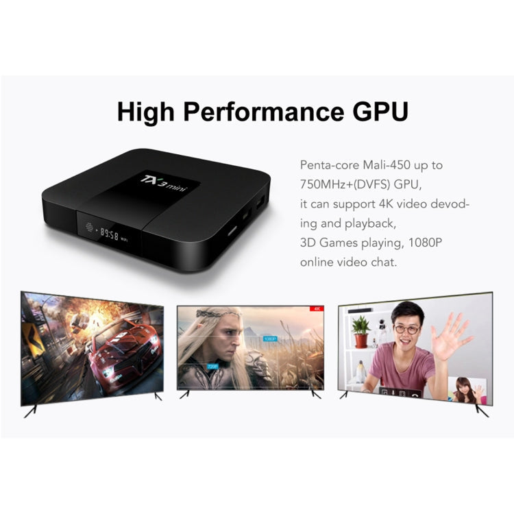 TX3 mini 4K HD Smart TV Box, Android 10.0, H616/H313 up to 1.2 GHz, Quad Core ARM Cortex-A53, 2GB + 16GB, Support 2.4G/5G WiFi, HDMI, AV, LAN, TF Card, EU Plug My Store