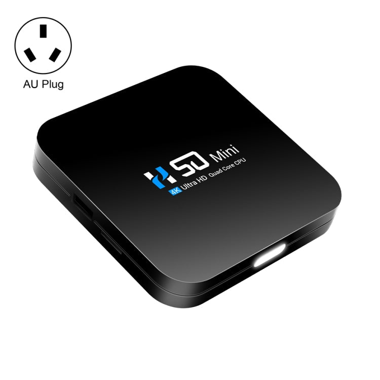 H50 Mini 4K Smart Network TV Box, Android 10.0, RK3318 Quad Core, 2GB+8GB, EU Plug My Store