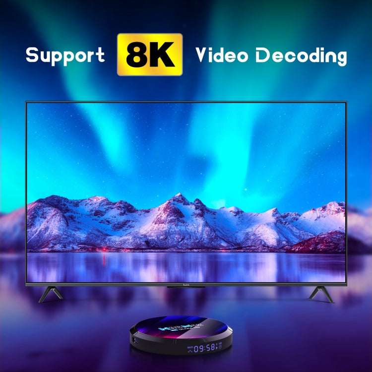 H96 Max 8K Ultra HD Smart TV Box Android 13.0 Media Player with Remote Control, RK3528 Quad-Core, 2GB+16GB