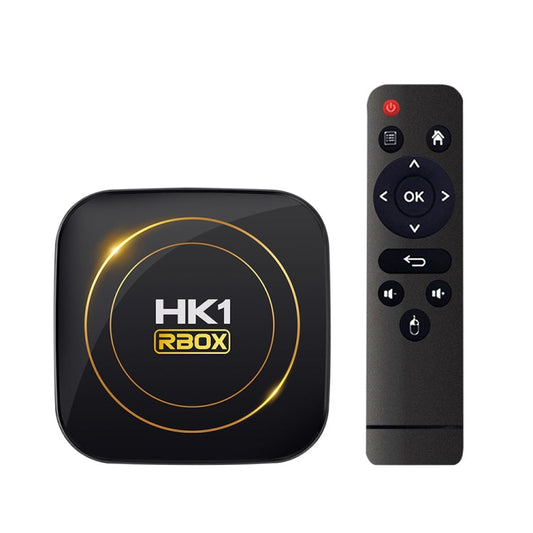 HK1 RBOX-H8S 4K Ultra HD Android 12.0 Smart TV Box with Remote Control, Allwinner H618 Quad-Core, 2GB+16GB