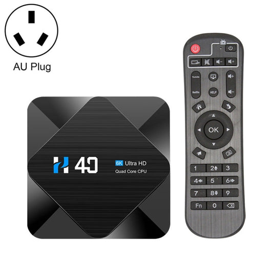 H40 4K Ultra HD Smart TV BOX Android 10.0 Media Player with Remote Control, Quad-core, RAM: 4GB, ROM: 64GB My Store