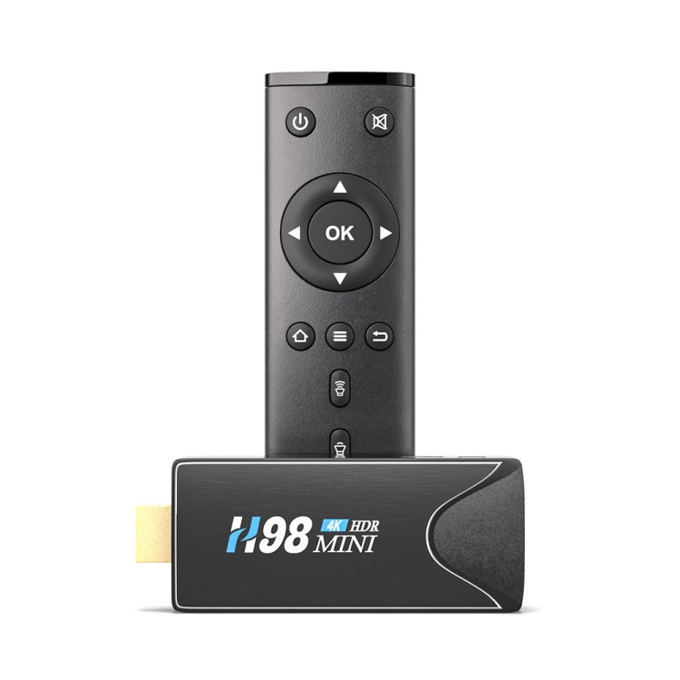 H98 Mini 4K Dongle Smart TV BOX Android 10 Media Player with Remote Control, Allwinner H313 Quad-core ARM Cortex-A53, RAM: 2GB, ROM: 16GB, Support WiFi, Bluetooth, OTG, EU Plug My Store