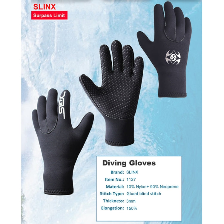 SLINX 1127 3mm Neoprene Non-slip Wear-resistant Warm Diving Gloves Reluova