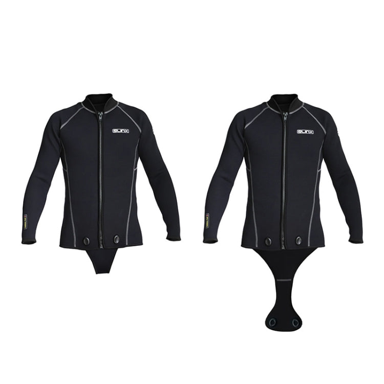 SLINX 1703 3mm Neoprene Super Elastic Warm Crotch Diving Long-sleeved Jacket for Men